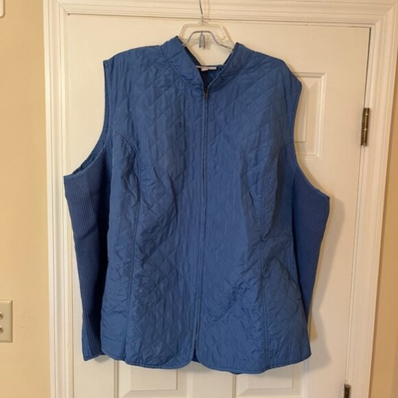 Woman Within Jackets & Blazers - 4X blue vest